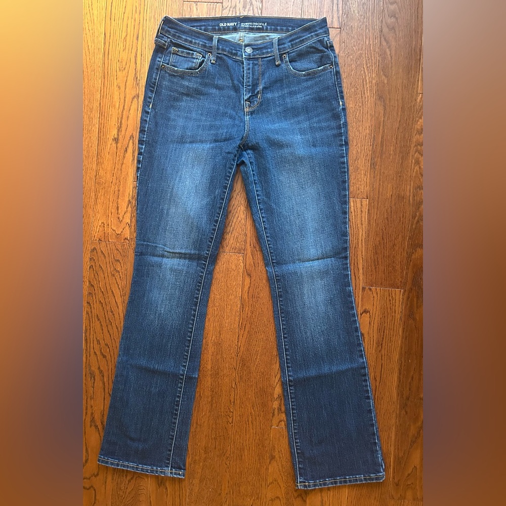 Old Navy Curvy Size 6 Profile Medium Wash Mid Rise Bootcut Jeans Regular